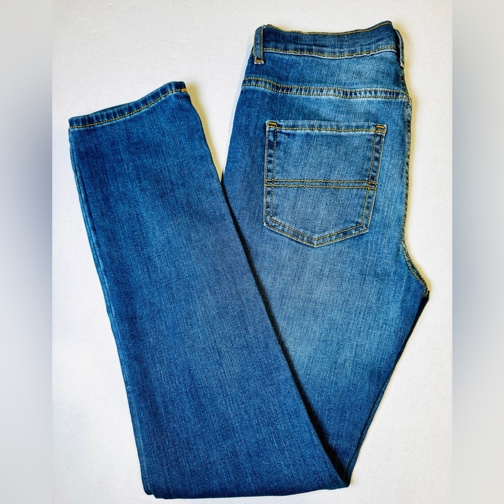 Children’s Place Blue Denim Jeans Stretch Skinny Etroit Youth Size 14 like new! - Picture 5 of 14